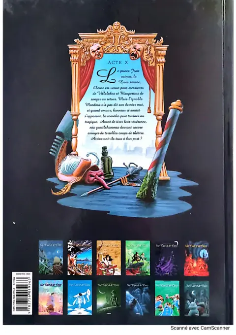 Verso de l'album De Cape et de Crocs Tome 10 De la Lune à la Terre
