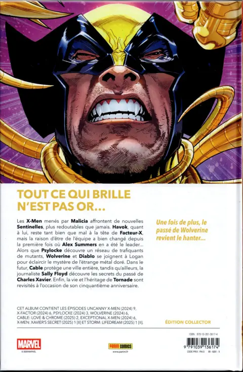 Verso de l'album X-Men 14