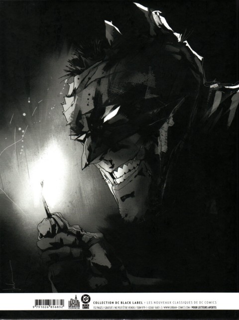 Verso de l'album Batman - One Dark Knight