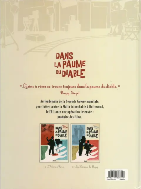 Verso de l'album Dans la paume du diable Tome 2 Les Mirages de Bugsy