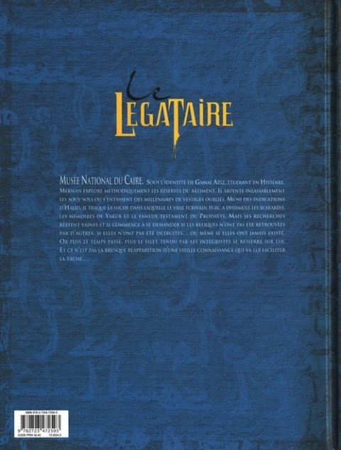 Verso de l'album Le Décalogue - Le Légataire Tome 5 Le testament du prophète