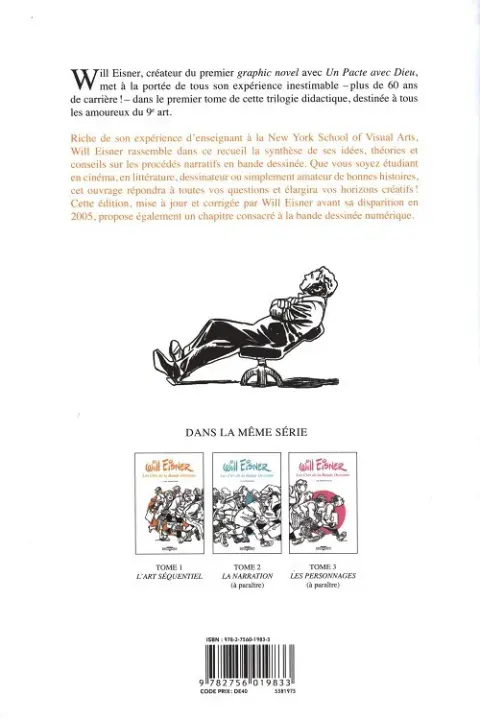 Verso de l'album Les Clés de la bande dessinée Tome 1 L'Art séquentiel