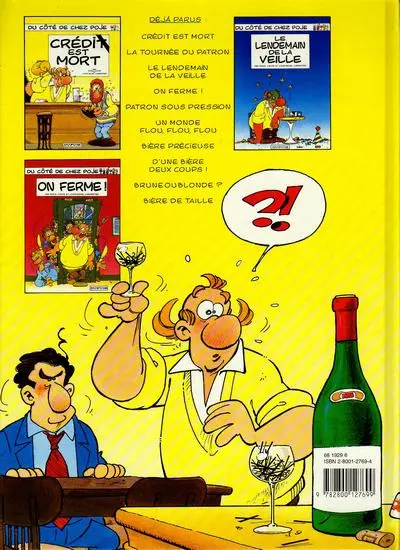 Verso de l'album Du côté de chez Poje Tome 10 Bière de taille