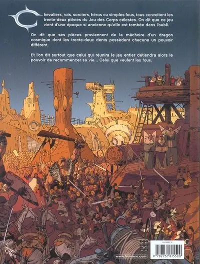 Verso de l'album Élias le maudit Tome 1 Le jeu des corps célestes