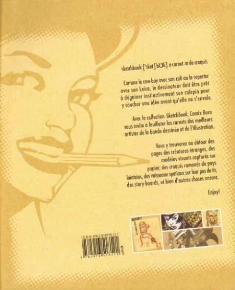 Verso de l'album Sketchbook - Comix Buro Sketchbook Buchet