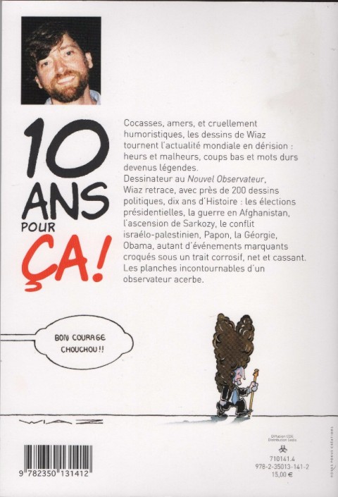 Verso de l'album 10 ans pour ça !