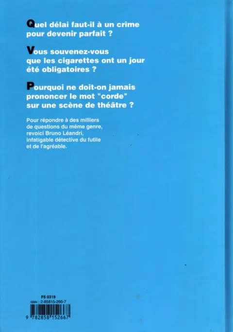 Verso de l'album La Grande encyclopédie du dérisoire Tome 3
