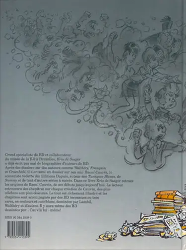 Verso de l'album Livre d'or de Raoul Cauvin