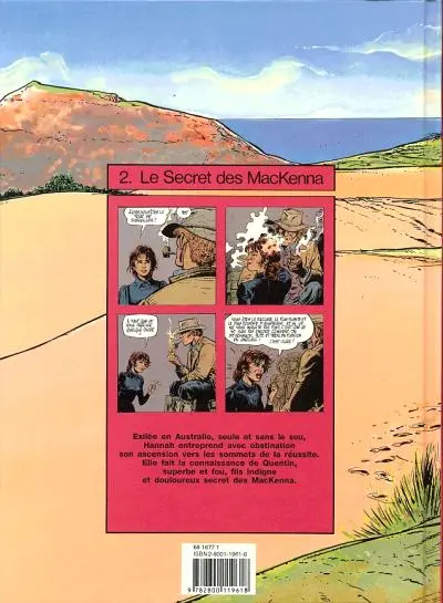 Verso de l'album Hannah Tome 2 Le secret des MacKenna