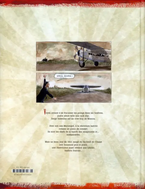 Verso de l'album Il était une fois dans l'est Tome 1 Les aventures d'Isadora Duncan