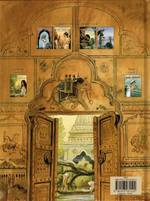 Verso de l'album India dreams Tome 6 D'un monde à l'autre