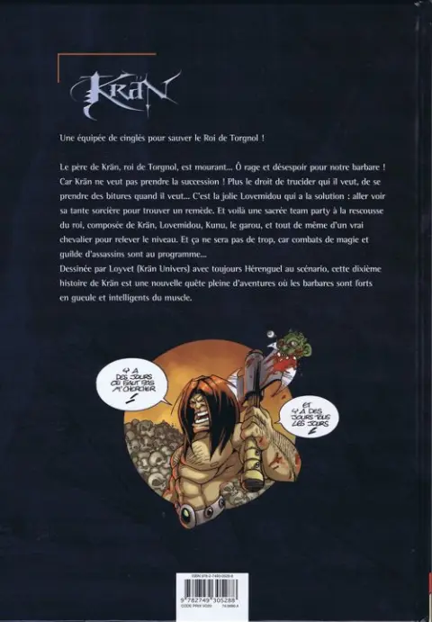 Verso de l'album Krän Tome 10 Viva Lastrépasse