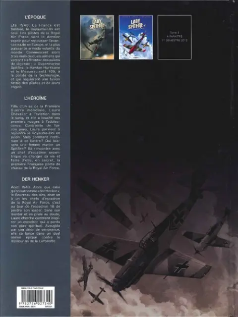 Verso de l'album Lady Spitfire Tome 2 Der Henker
