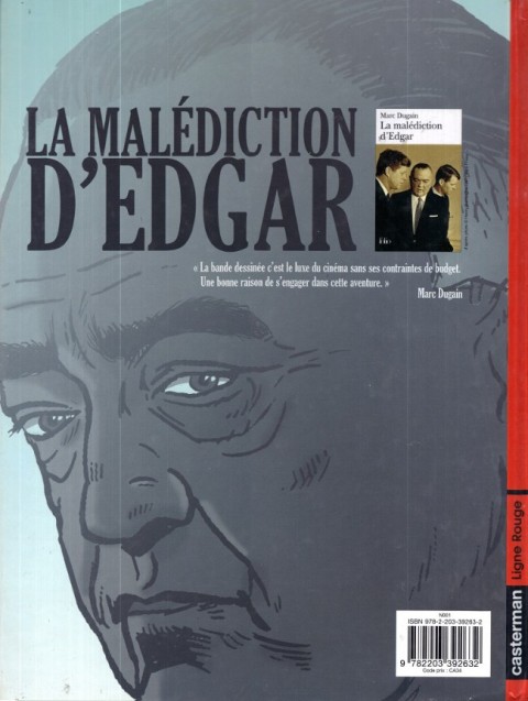 Verso de l'album La Malédiction d'Edgar Tome 1 Destin présidentiel