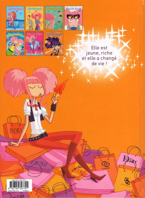 Verso de l'album Marie-Lune Tome 7 Ma nouvelle vie !