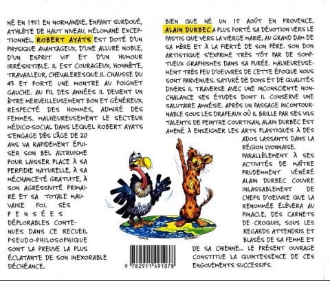 Verso de l'album Le Monde selon White & Spirit Tome 2 Philosophes du XXI° siècle