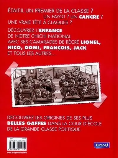 Verso de l'album Le p'tit... Tome 1 Chirac, tout p'tits déjà cancres ?