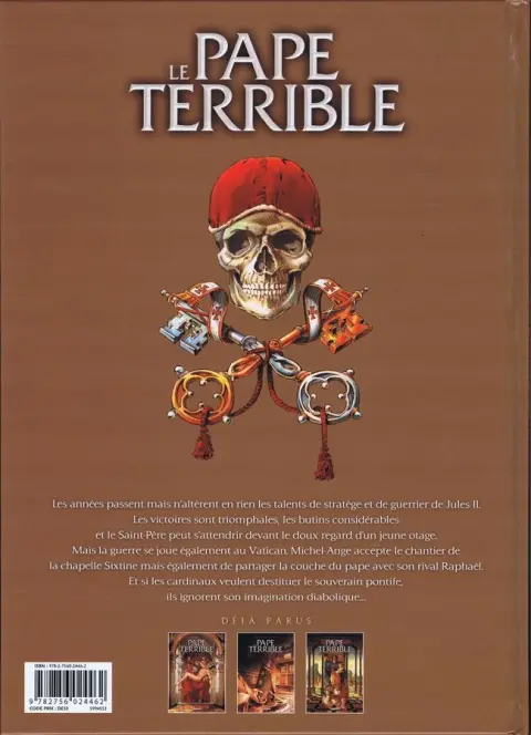 Verso de l'album Le Pape terrible Tome 3 La pernicieuse vertu