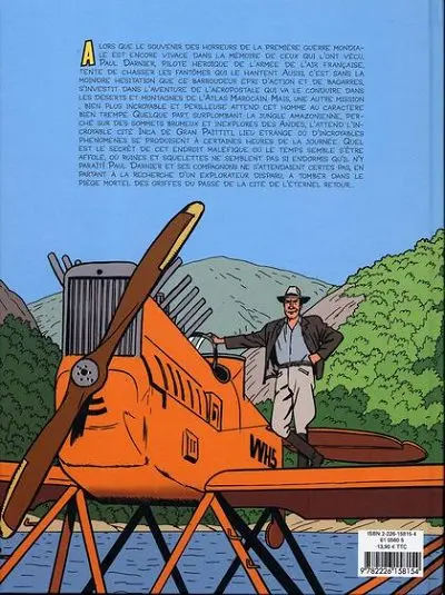 Verso de l'album Les Aventures de Paul Darnier Tome 1 La cité de l'éternel retour