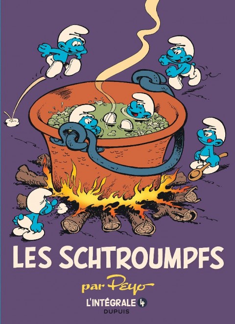 Couverture de l'album Les Schtroumpfs L'Intégrale 4 1975 - 1988