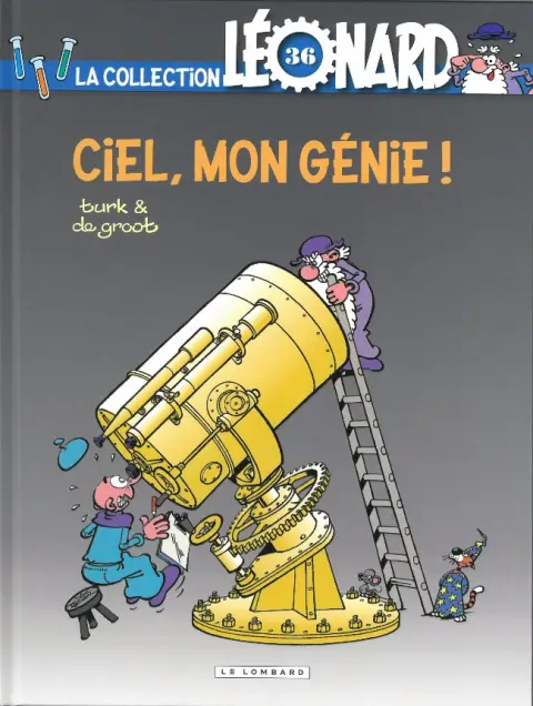 Couverture de l'album La Collection Léonard Tome 36 Ciel, mon génie !