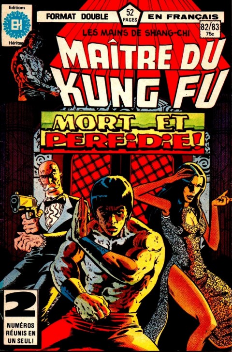 Couverture de l'album Les Mains de Shang-Chi, maître du Kung-Fu N° 82/83 Le super minuit de Carter
