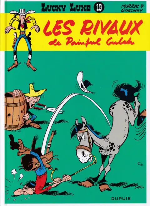Couverture de l'album Lucky Luke Tome 19 Les rivaux de Painful Gulch