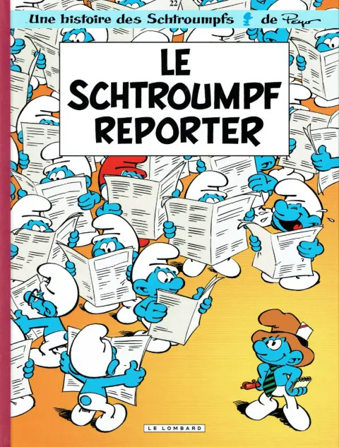 Couverture de l'album Les Schtroumpfs Tome 22 Le Schtroumpf reporer