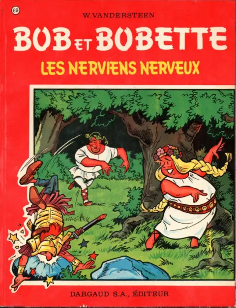 Couverture de l'album Bob et Bobette Tome 69 Les nerviens nerveux