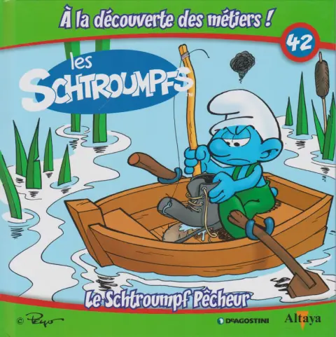 Les schtroumpfs - À la découverte des métiers ! 42 Le Schtroumpf Pêcheur