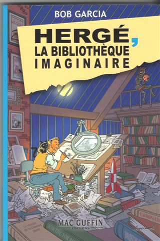Couverture de l'album Hergé, la bibliothèque imaginaire