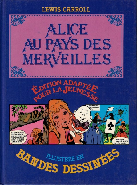 Édition adaptée pour la jeunesse, illustrée en bandes dessinées Alice au pays des merveilles