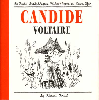 Couverture de l'album La Petite bibliothèque philosophique de Joann Sfar Tome 2 Candide - Voltaire