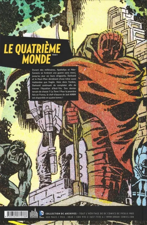 Verso de l'album Le Quatrième monde Tome 1