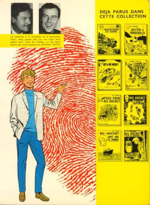 Verso de l'album Ric Hochet Tome 9 Alias Ric Hochet