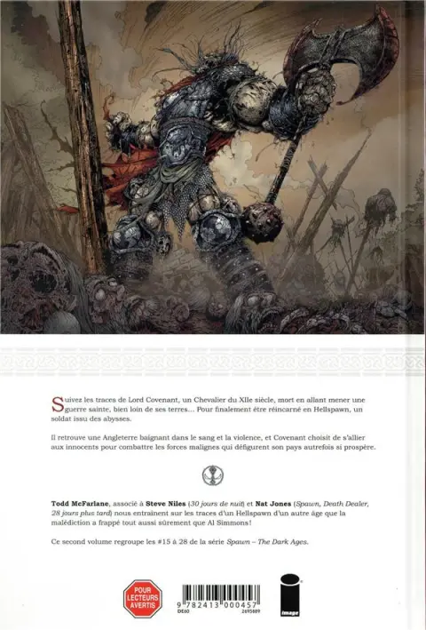 Verso de l'album Spawn - The Dark Ages Volume 2