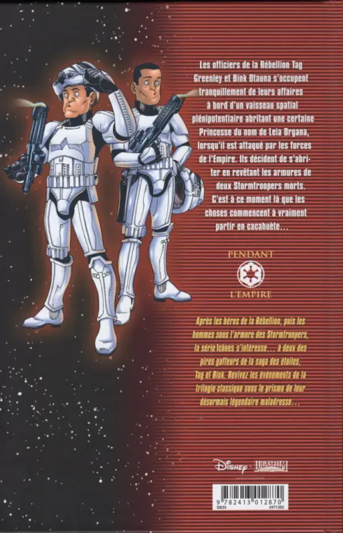Verso de l'album Star Wars - Icones Tome 7 Tag et Binks
