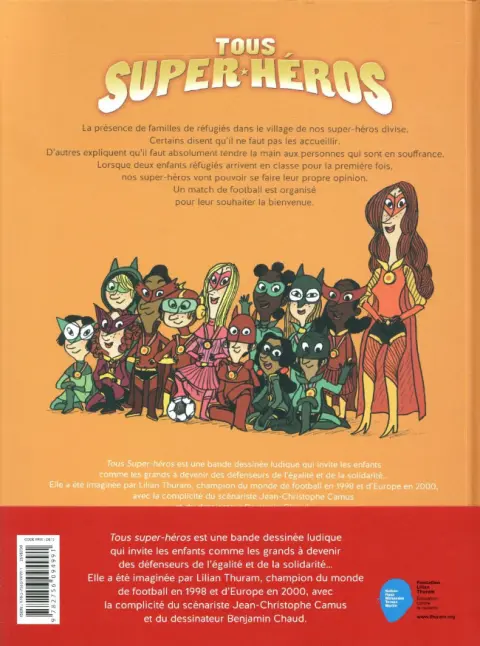 Verso de l'album Tous super-héros Tome 2 La coupe de tout le monde