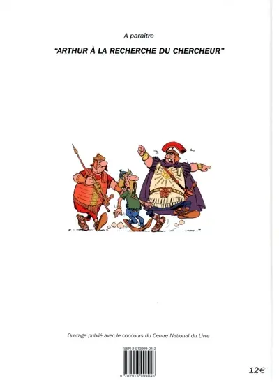 Verso de l'album Arthur le fantôme justicier Toth Arthur contre César