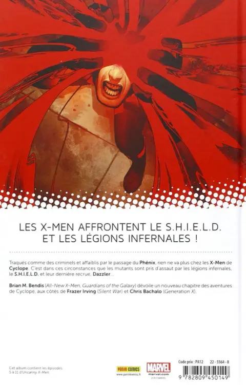 Verso de l'album Uncanny X-Men Tome 2 Brisés