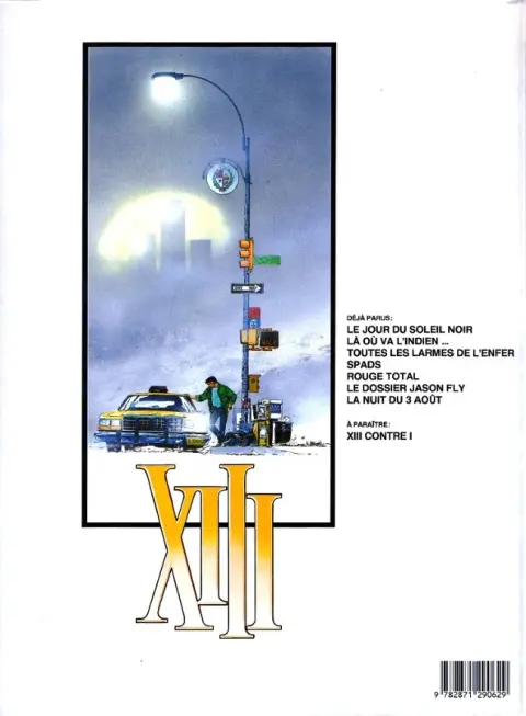 Verso de l'album XIII Tome 7 La nuit du 3 août