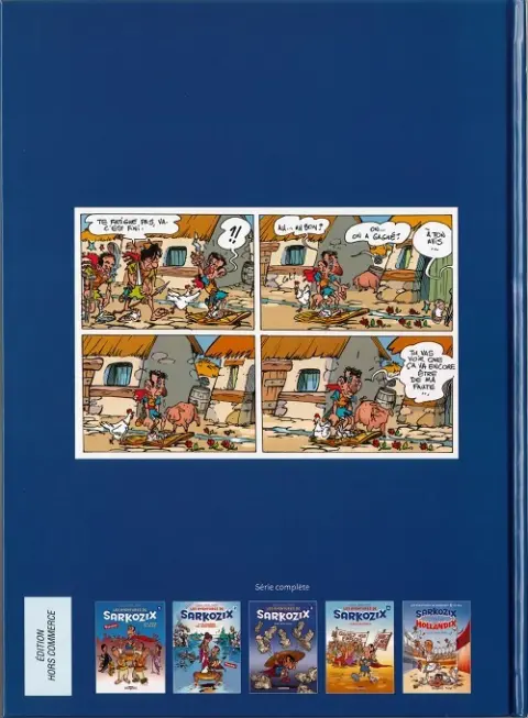 Verso de l'album Les aventures de Sarkozix Tome 5 Sarkozix contre Hollandix