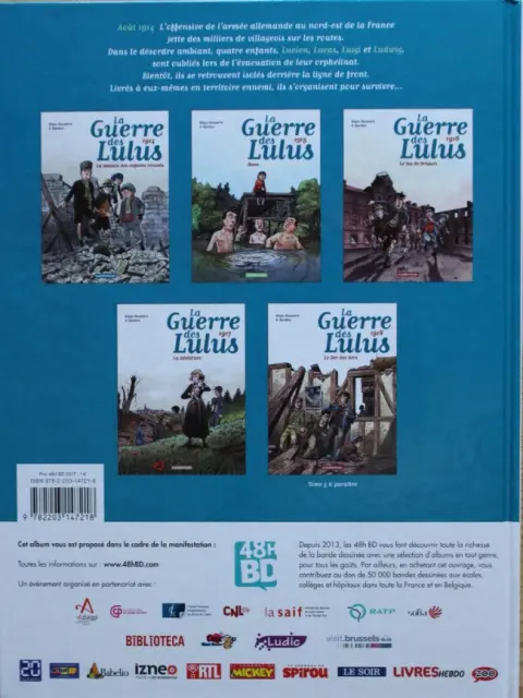 Verso de l'album La Guerre des Lulus Tome 1 1914 - La maison des enfants trouvés