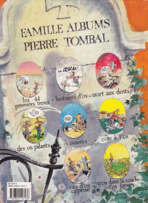Verso de l'album Pierre Tombal Tome 5 Ô suaires