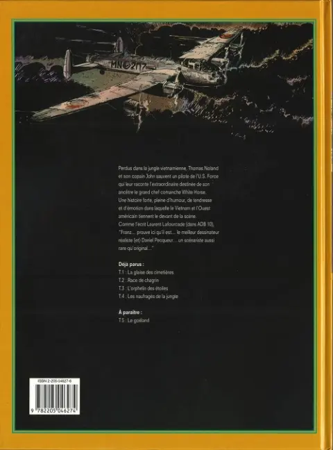 Verso de l'album Thomas Noland Tome 4 Les naufragés de la jungle