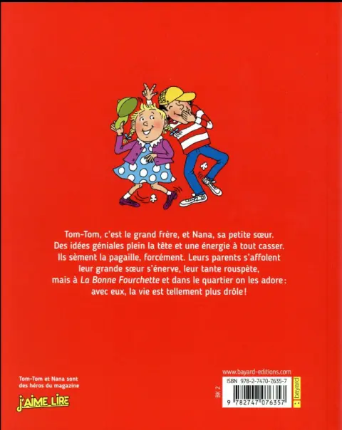 Verso de l'album Tom-Tom et Nana Tome 2 Tom-Tom et ses idées explosives