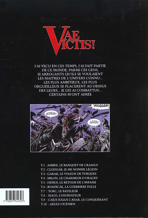 Verso de l'album Vae Victis ! Tome 5 Didius, le retour de l'infâme