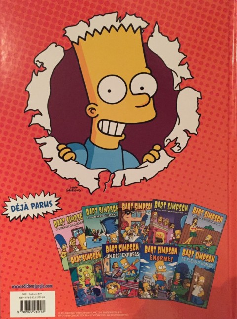 Verso de l'album Bart Simpson Tome 10 Un livre diabolique !