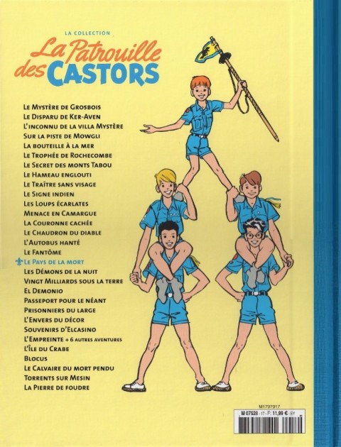 Verso de l'album La Patrouille des Castors La collection - Hachette Tome 17 Le Pays de la mort