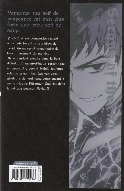 Verso de l'album Seraph of the End 13